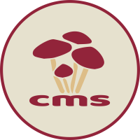 CMS concordia student union logo with mushrooms on it